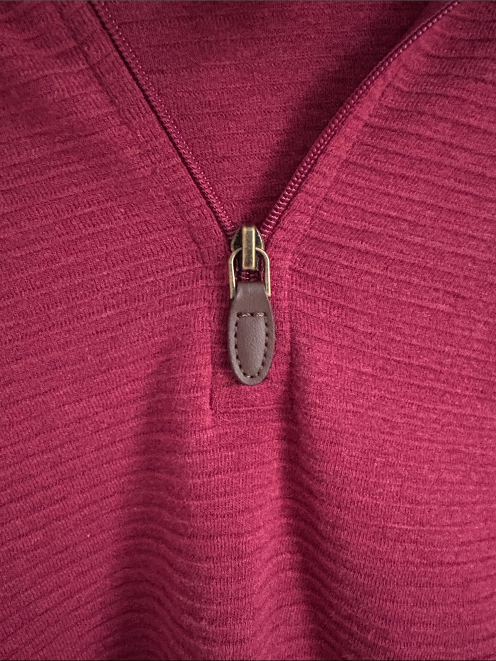 Ariat Deep Raspberry Quarter-Zip Pullover - Picture 3 of 4